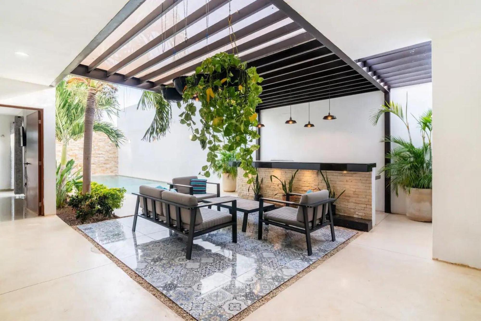 Villa Moderna Con Alberca, Gimnasio Y Cochera เมริดา ภายนอก รูปภาพ